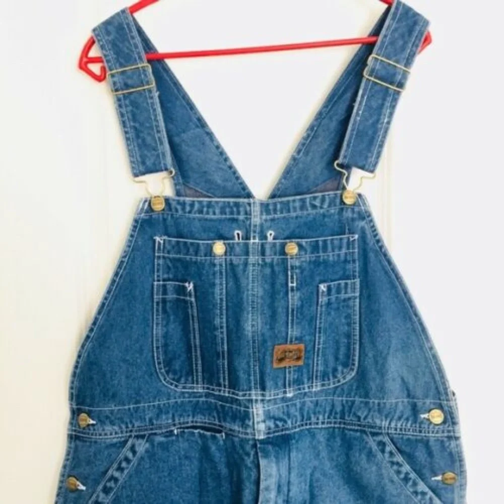 Vintage Big Smith Carpenter Bib Denim Jean Overall - Picture 3 of 9